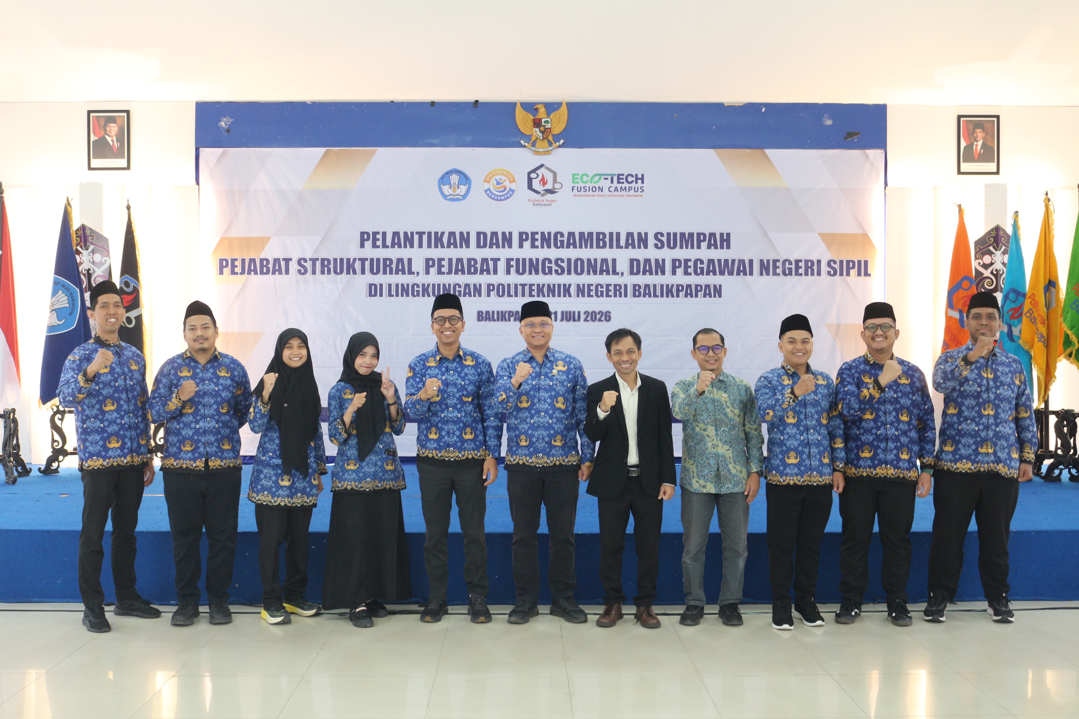 Direktur Poltekba Lantik Pejabat dan PNS Tahun 2026