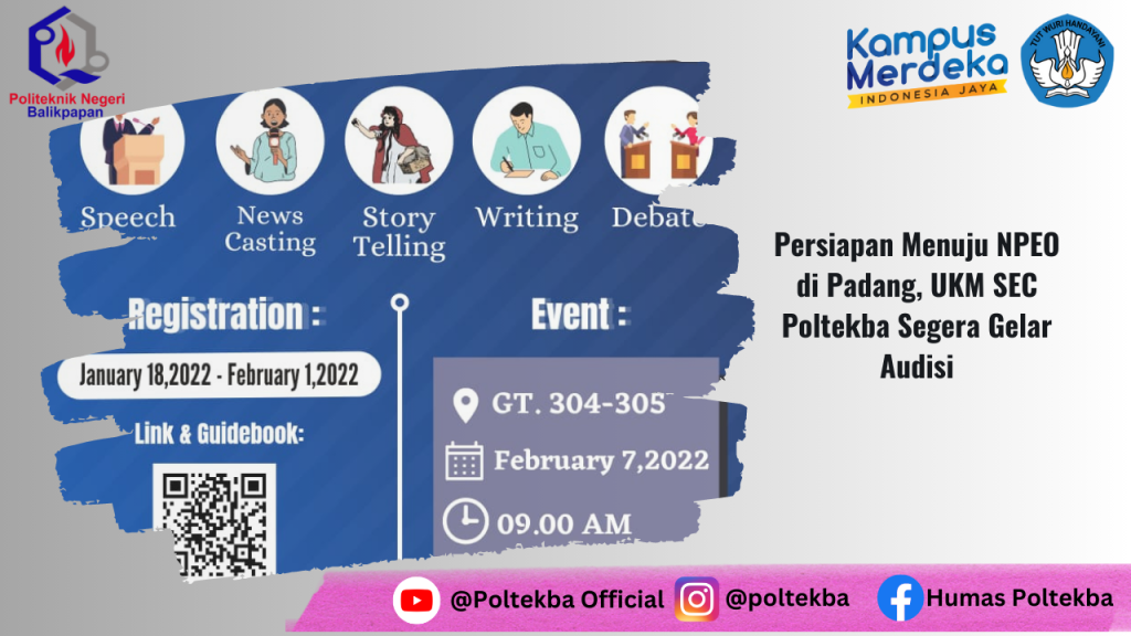 Persiapan Menuju NPEO di Padang, UKM SEC Poltekba Segera Gelar Audisi