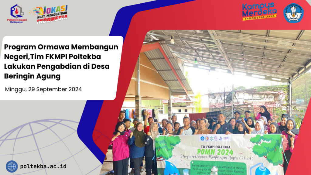 Program Ormawa Membangun Negeri,Tim FKMPI Poltekba Lakukan Pengabdian di Desa Beringin Agung