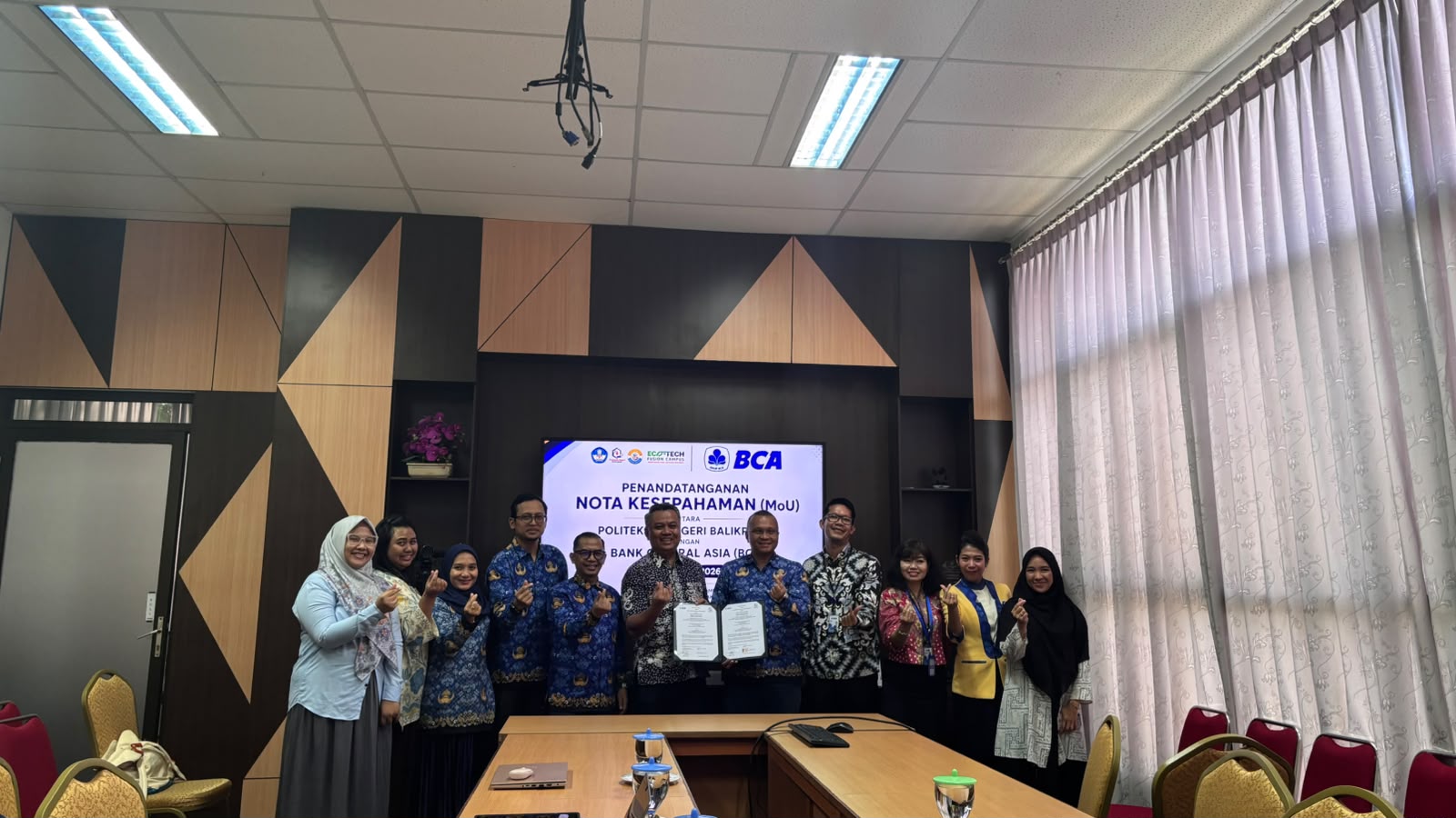 Poltekba dan BCA Tandatangani MoU untuk Perkuat Kolaborasi P