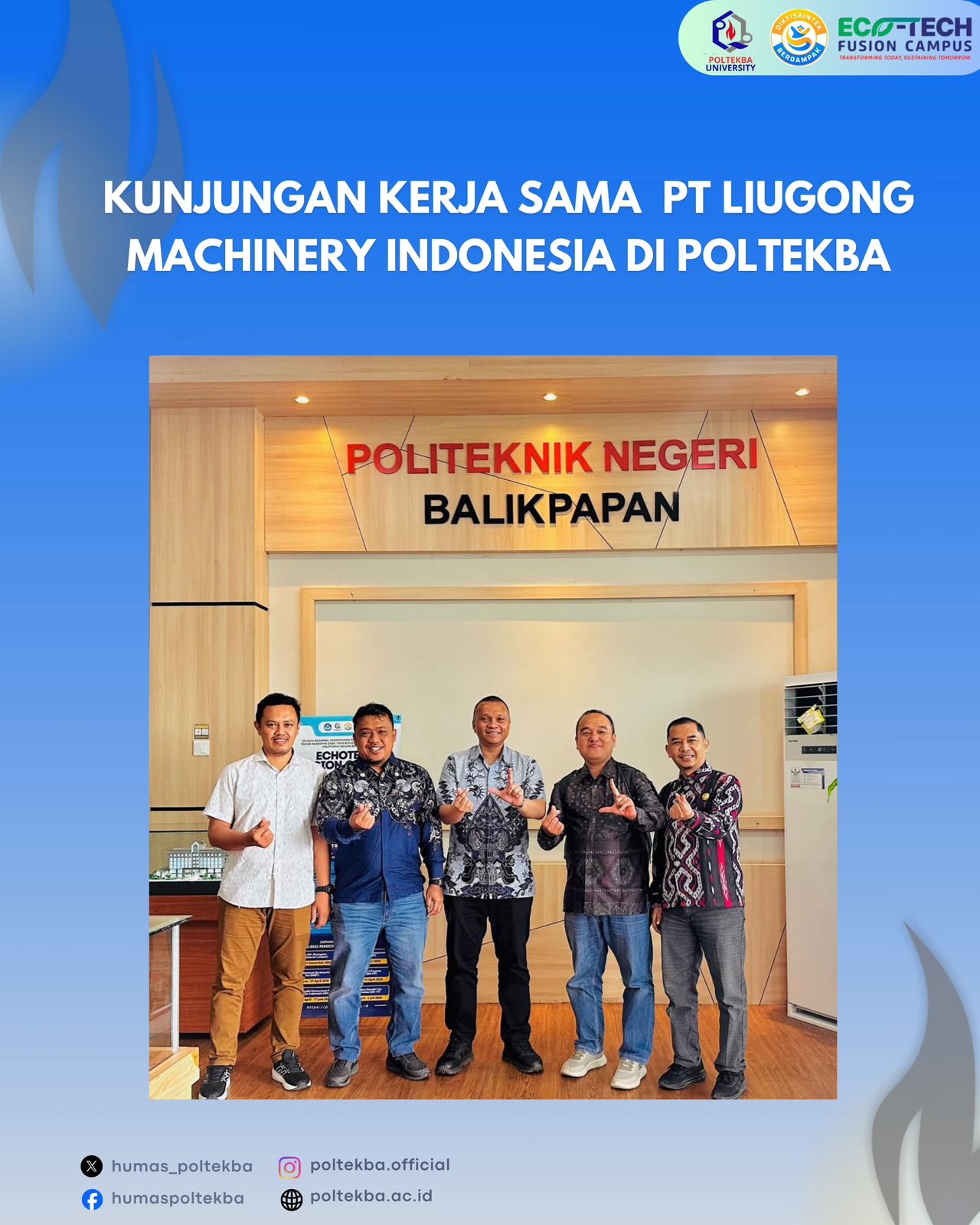 Poltekba Terima Kunjungan Kerja Sama LiuGong Indonesia, Perkuat Kolaborasi Pendidikan Vokasi dan Industri Alat Berat