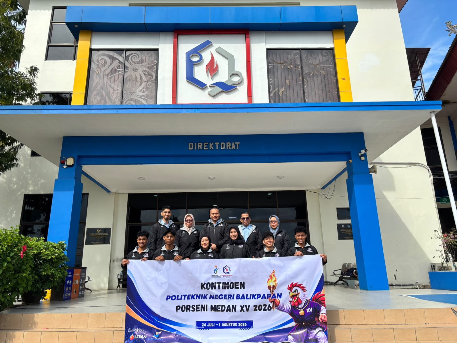 Direktur Poltekba Lepas Kontingen PORSENI XV 2026